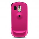 Hard Plastic Rubber Feel Case for Samsung Caliber R850 - Hot Pink