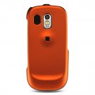 Hard Plastic Rubber Feel Case for Samsung Caliber R850 - Orange