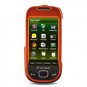 Hard Plastic Rubber Feel Case for Samsung Caliber R850 - Orange