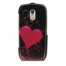 Hard Plastic Design Case for Samsung Caliber R850 - Red Heart