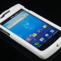 Hard Plastic Rubber Feel Case for Samsung Captivate i897 - White
