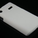 Hard Plastic Rubber Feel Case for Samsung Captivate i897 - White
