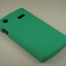 Hard Plastic Rubber Feel Case for Samsung Captivate i897 - Turquoise Green