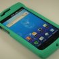 Hard Plastic Rubber Feel Case for Samsung Captivate i897 - Turquoise Green