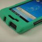 Hard Plastic Rubber Feel Case for Samsung Captivate i897 - Turquoise Green