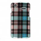Hard Plastic Design Case for Samsung Captivate i897 - Blue Check