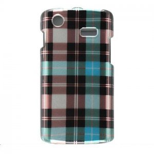 Hard Plastic Design Case for Samsung Captivate i897 - Blue Check