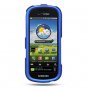 Hard Plastic Rubber Feel Case for Samsung Continuum i400 - Blue