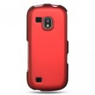 Hard Plastic Rubber Feel Case for Samsung Continuum i400 - Red