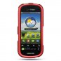 Hard Plastic Rubber Feel Case for Samsung Continuum i400 - Red