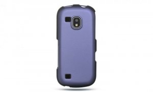 Hard Plastic Rubber Feel Case for Samsung Continuum i400 - Purple