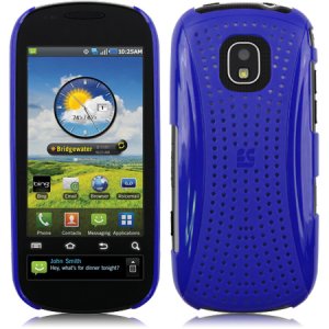 Hard Plastic Xmatrix Back Case for Samsung Continuum i400 - Blue