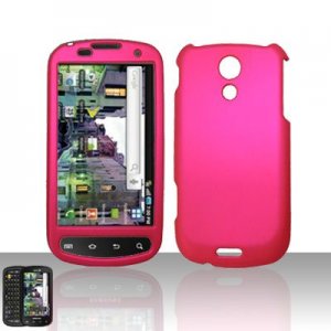 Hard Plastic Rubber Feel Case for Samsung Epic 4G - Hot Pink