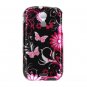 Hard Plastic Design Case for Samsung Epic 4G - Pink Butterfly