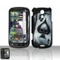 Hard Plastic Rubber Feel Design Case for Samsung Epic 4G - Ace of Spade Skull