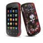 Hard Plastic Rubber Feel Design Case for Samsung Epic 4G - Lions & Skull/Love Hurts