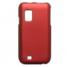 Hard Plastic Rubber Feel Case for Samsung Fascinate i500 - Red