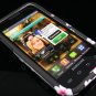 Hard Plastic Rubber Feel Design Case for Samsung Fascinate i500 - Cherry Blossom