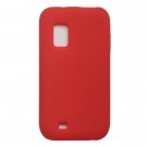 Soft Silicone Skin Cover Case for Samsung Fascinate i500 - Red