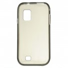 Crystal Gel Check Solid Skin Case for Samsung Fascinate i500 - Smoke