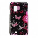 Hard Plastic Design Case for Samsung Fascinate i500 - Pink Butterfly
