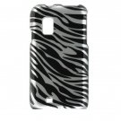 Hard Plastic Design Case for Samsung Fascinate i500 - Silver and Black Zebra