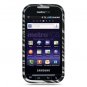Hard Plastic Design Cover Case for Samsung Galaxy Indulge R910 - Silver and Black Zebra