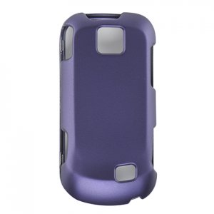 Hard Plastic Rubber Feel Case for Samsung Intercept M910 - Purple