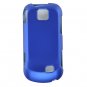 Hard Plastic Rubber Feel Case for Samsung Intercept M910 - Blue