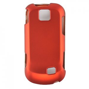 Hard Plastic Rubber Feel Case for Samsung Intercept M910 - Orange