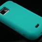 Soft Silicone Skin Cover Case for Samsung Mythic A897 - Turquoise