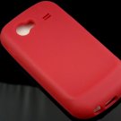 Soft Silicone Skin Cover Case for Samsung Nexus S i920 - Burgundy