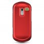 Hard Plastic Rubber Feel Case for Samsung Restore M570 - Red