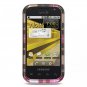 Hard Plastic Design Cover Case for Samsung Transform M920 - Hot Pink Check