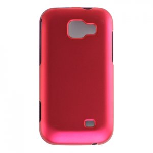 Hard Plastic Rubber Feel Case for Samsung Transform M920 - Hot Pink