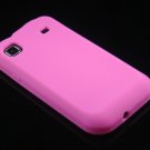 Soft Silicone Skin Cover Case for Samsung Vibrant T959 - Hot Pink