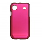 Hard Plastic Rubber Feel Case for Samsung Vibrant T959 - Hot Pink