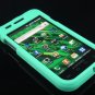 Hard Plastic Rubber Feel Case for Samsung Vibrant T959 - Turquoise