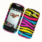 Hard Plastic Rubber Feel Design Case for HTC Mytouch Slide 4G - Abstract Zebra
