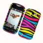 Hard Plastic Rubber Feel Design Case for HTC Mytouch Slide 4G - Abstract Zebra