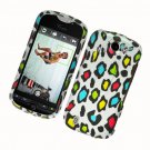 Hard Plastic Rubber Feel Design Case for HTC Mytouch Slide 4G - Colorful Leopard