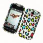 Hard Plastic Rubber Feel Design Case for HTC Mytouch Slide 4G - Colorful Leopard
