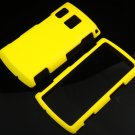 Hard Plastic Rubber Feel Case for Sanyo Zio - Yellow