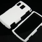 Hard Plastic Rubber Feel Case for Sanyo Zio - White