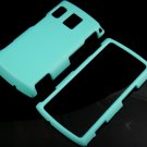 Hard Plastic Rubber Feel Case for Sanyo Zio - Turquoise