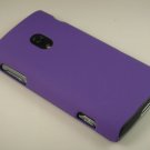 Hard Plastic Rubber Feel Case for Sony Xperia X10 - Purple