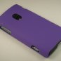 Hard Plastic Rubber Feel Case for Sony Xperia X10 - Purple