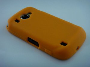 Soft Silicone Skin Cover Case for Samsung Omnia II i920 - Orange