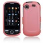 Hard Plastic Rubber Feel Case for Samsung Messager Touch R630 - Pink