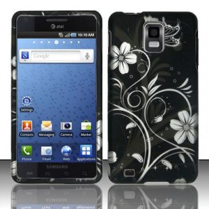 Hard Plastic Rubber Feel Design Case for Samsung Infuse 4G i997 - Midnight Garden